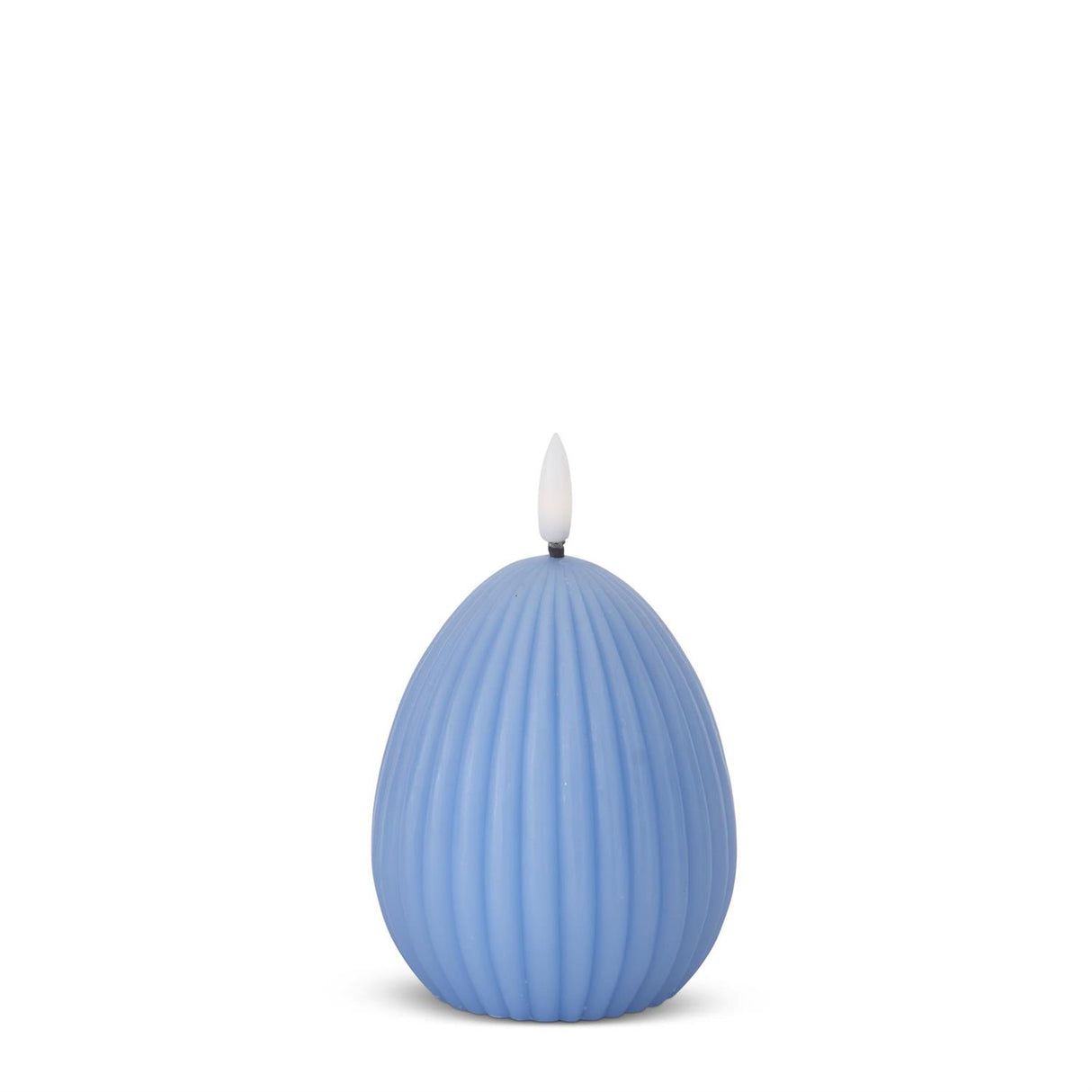 5.25 Inch Blue Accordion LED Egg Candle w/Timer