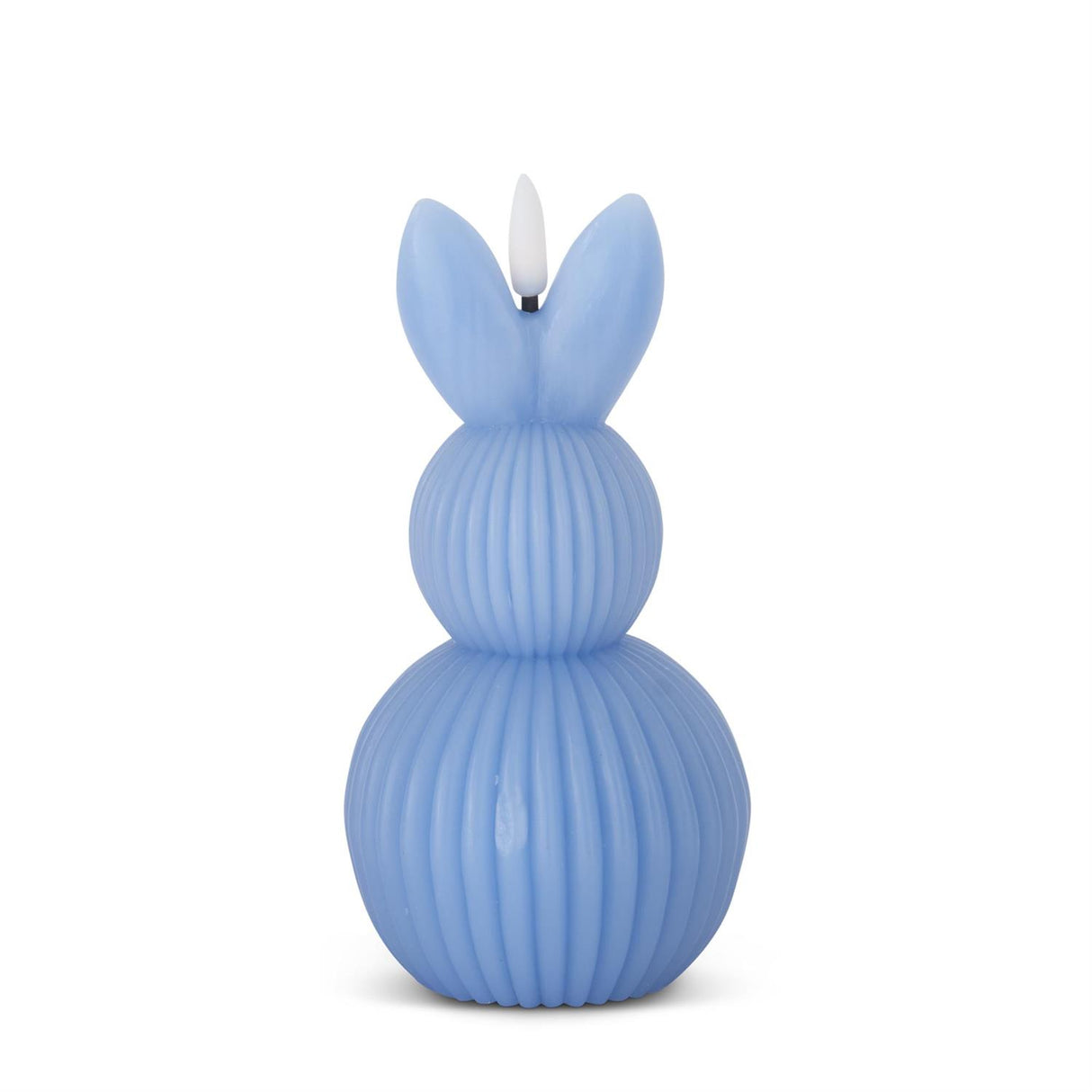 6.25 Inch Blue Accordion LED Bunny Candle w/Timer