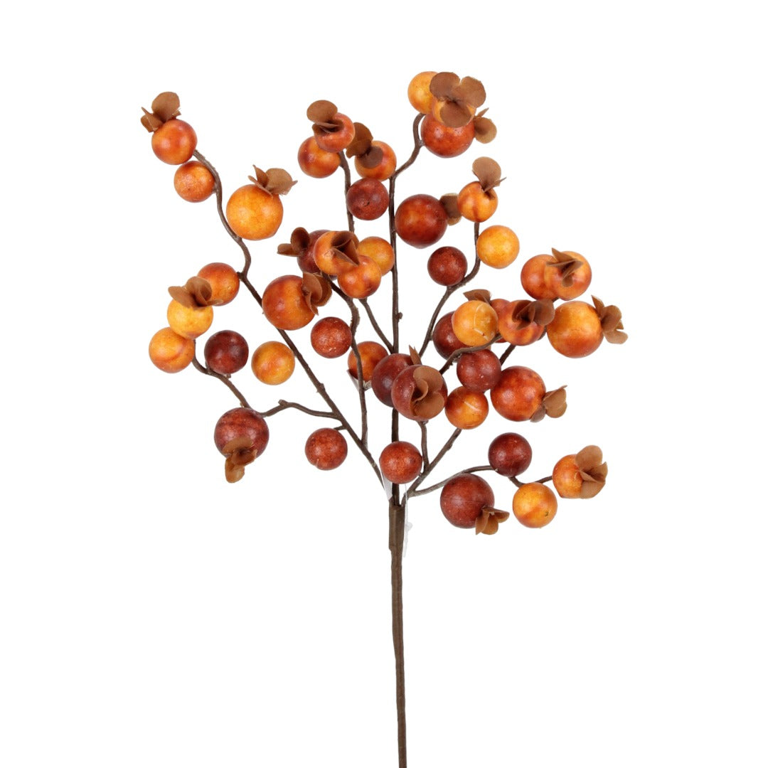 Wired Berry Spray 15" - Cinnamon