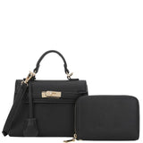 2IN1 CHIC HANDLE SATCHEL W/ WALLET SET