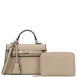 2IN1 CHIC HANDLE SATCHEL W/ WALLET SET