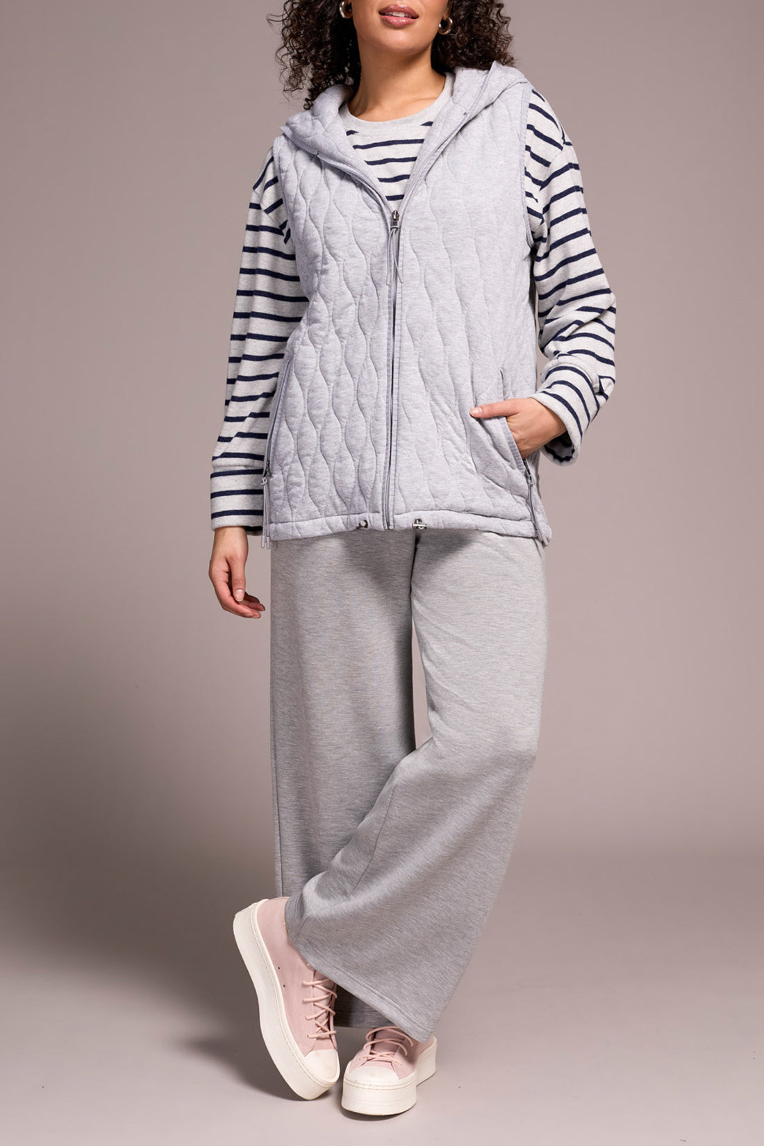 Zip Front Vest with Hood