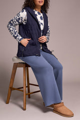 Zip Front Vest with Hood