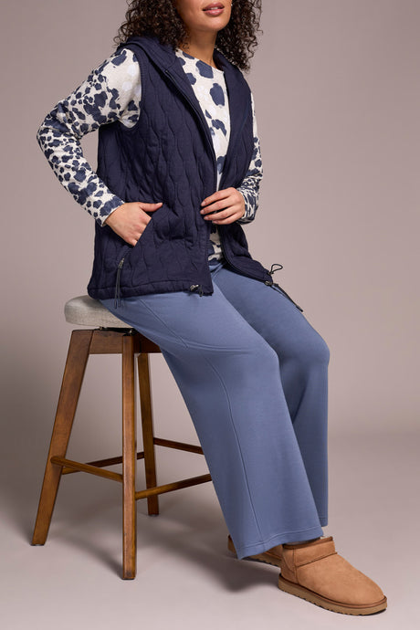 Zip Front Vest with Hood