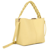 Chic Texture Handle Tote Bag