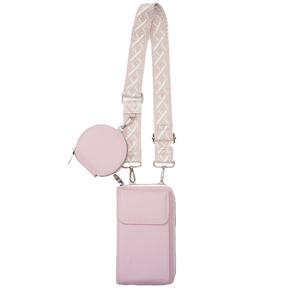 2in1 Crossbody Wallet W Coin Purse Set
