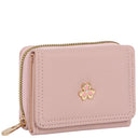 Textured Floral Emblem Wallet