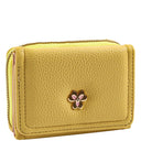 Textured Floral Emblem Wallet