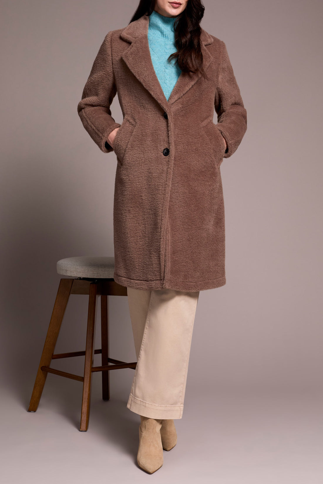 L/S BTN FRT COAT W/LINING