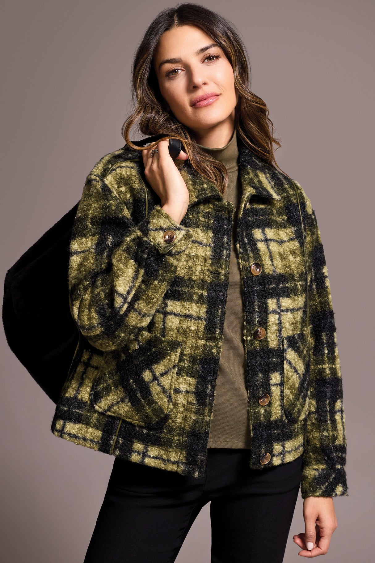L/S BTN FRT JACKET W/LINING