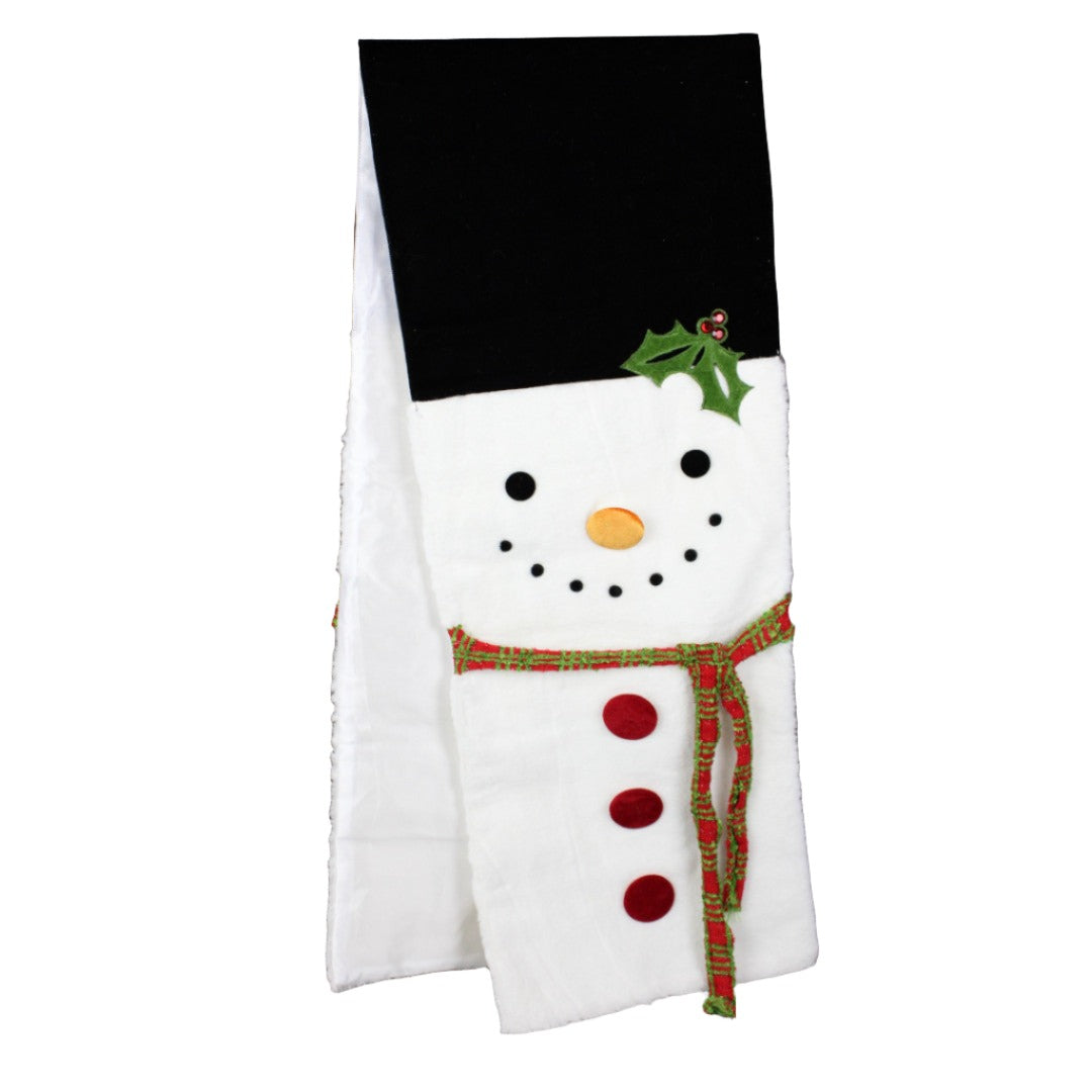 72" Dimensional Snowman Table Runner