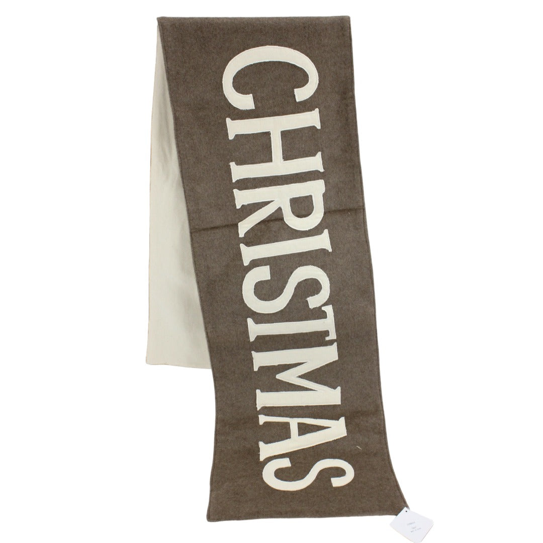 Merry Christmas - Brown Natural Runner - 72"