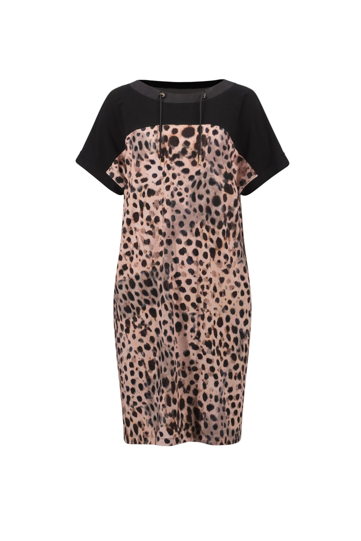 Silky Knit Animal Print Straight Dress