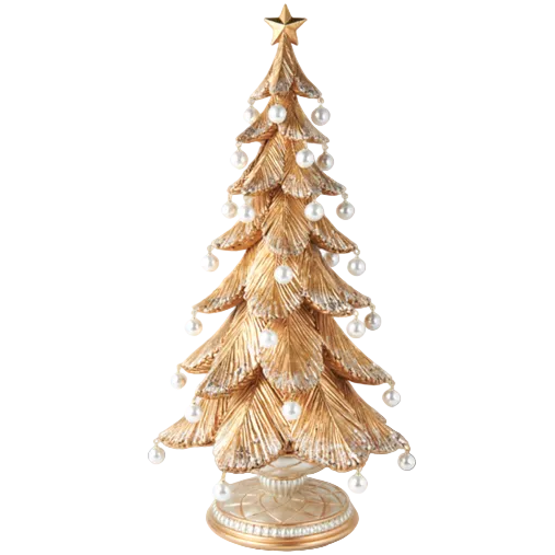 18" Gold Tree with Pearl Dangles