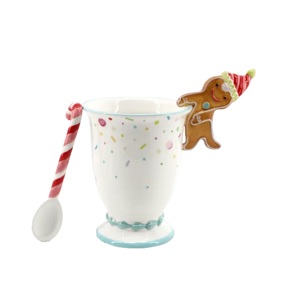 Hot Cocoa Cup with Gingerbread Man