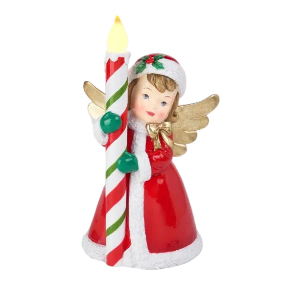 12" Vintage Girl with Candle