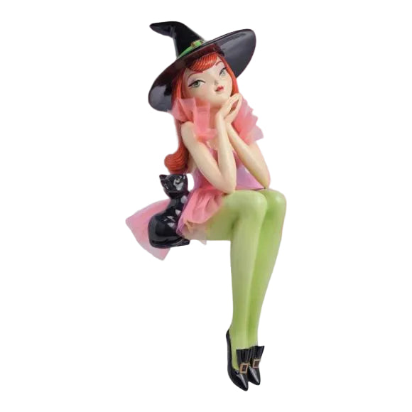 23" Shelf Sitting Witch