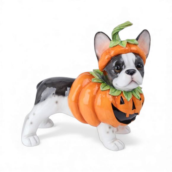 17" Pumpkin Bulldog