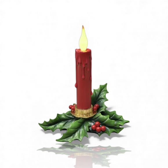 12" Red LED Candle