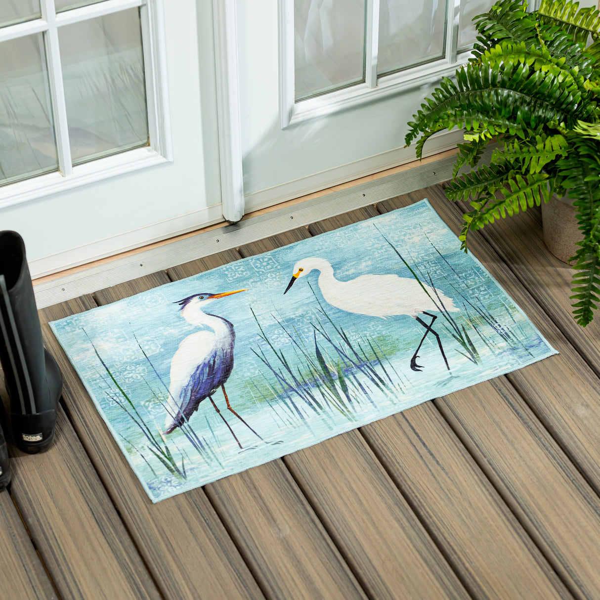 Blue Heron Washable Indoor/Outdoor Mat