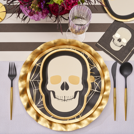 Sophistiplate Cocktail Napkin Classic Spooky Skull - 20