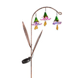 42"H Twinkling Light Solar Garden Stake - Flowers