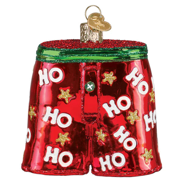 HOLIDAY BOXER SHORTS ORNAMENT