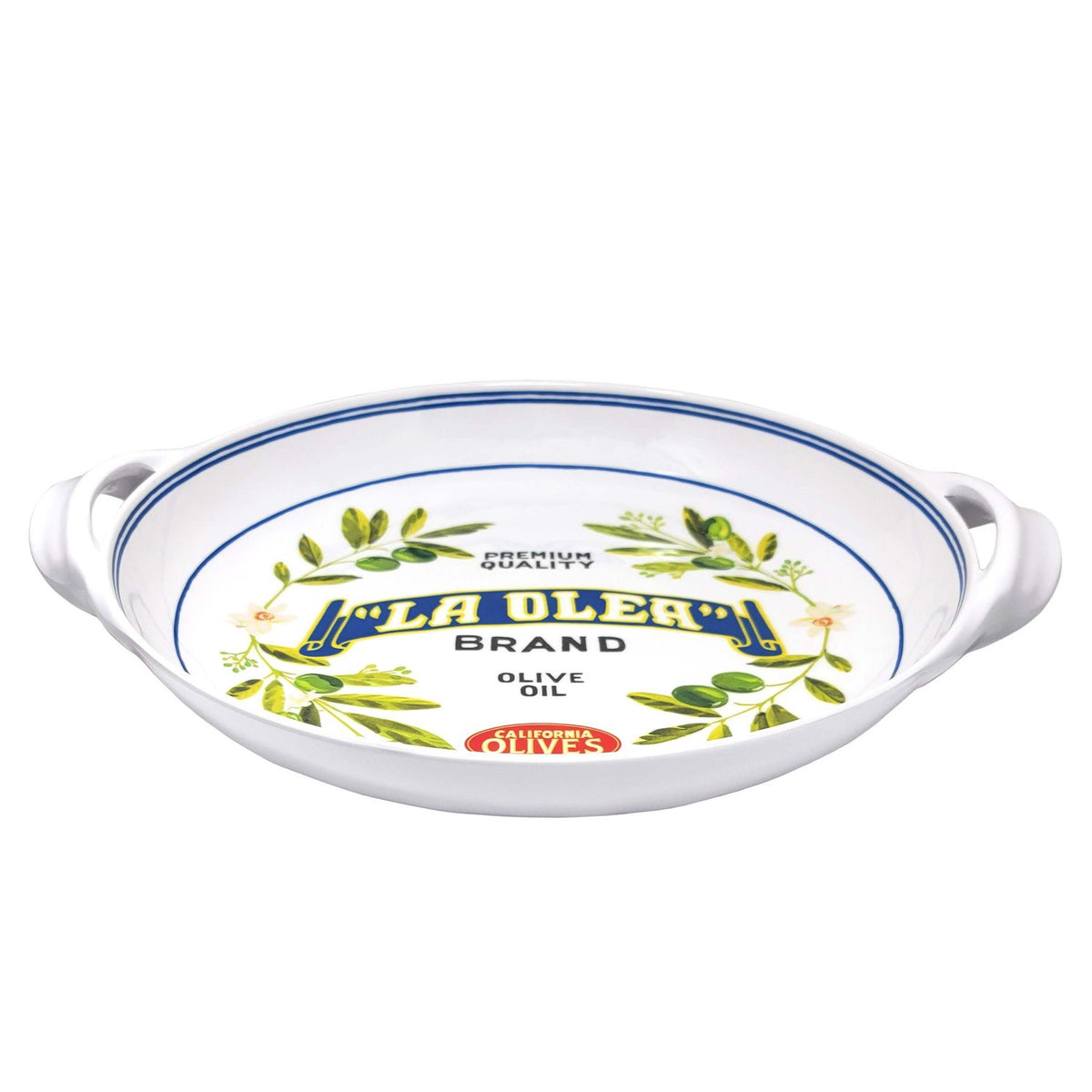 Large Two Handled Shallow Bowl 16"
