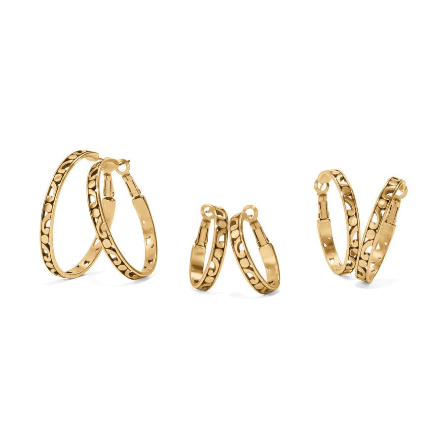 Contempo Large Hoop Earrings - Gold