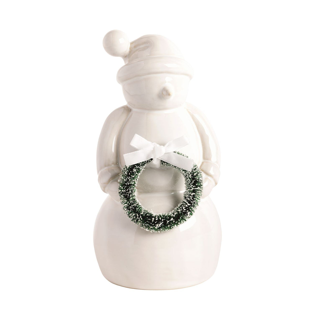 LG CERAMIC WHITE SNOWMEN