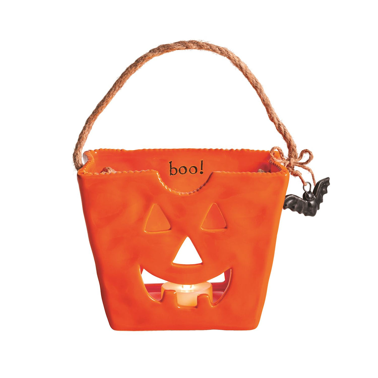 Sm Ceramic Treat Bag Lantern