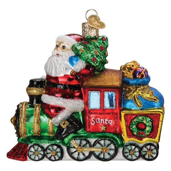 SANTA ON LOCOMOTIVE