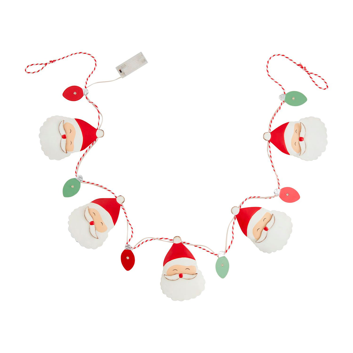 SANTA XMAS TIN GARLAND