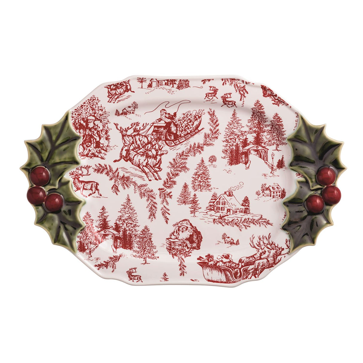 Holly Serving Platter