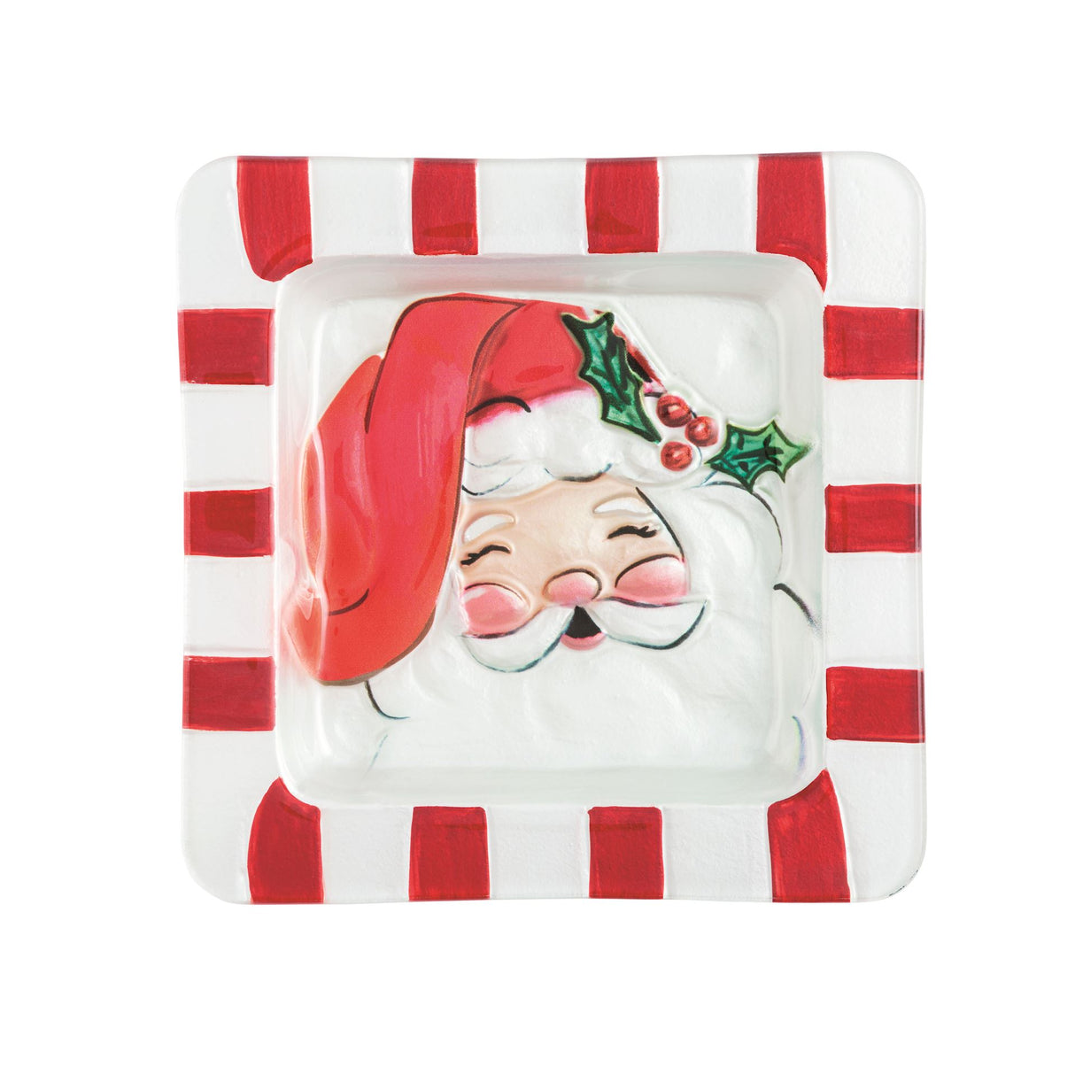 Santa Glass Platter
