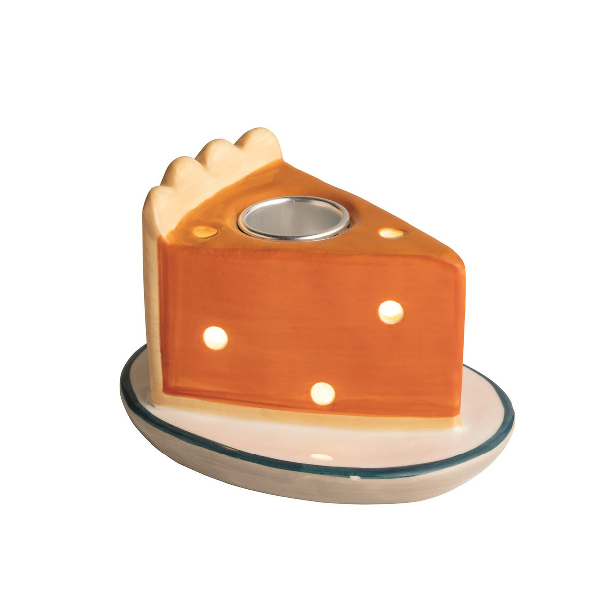 Pie Light-Up Taper Holder