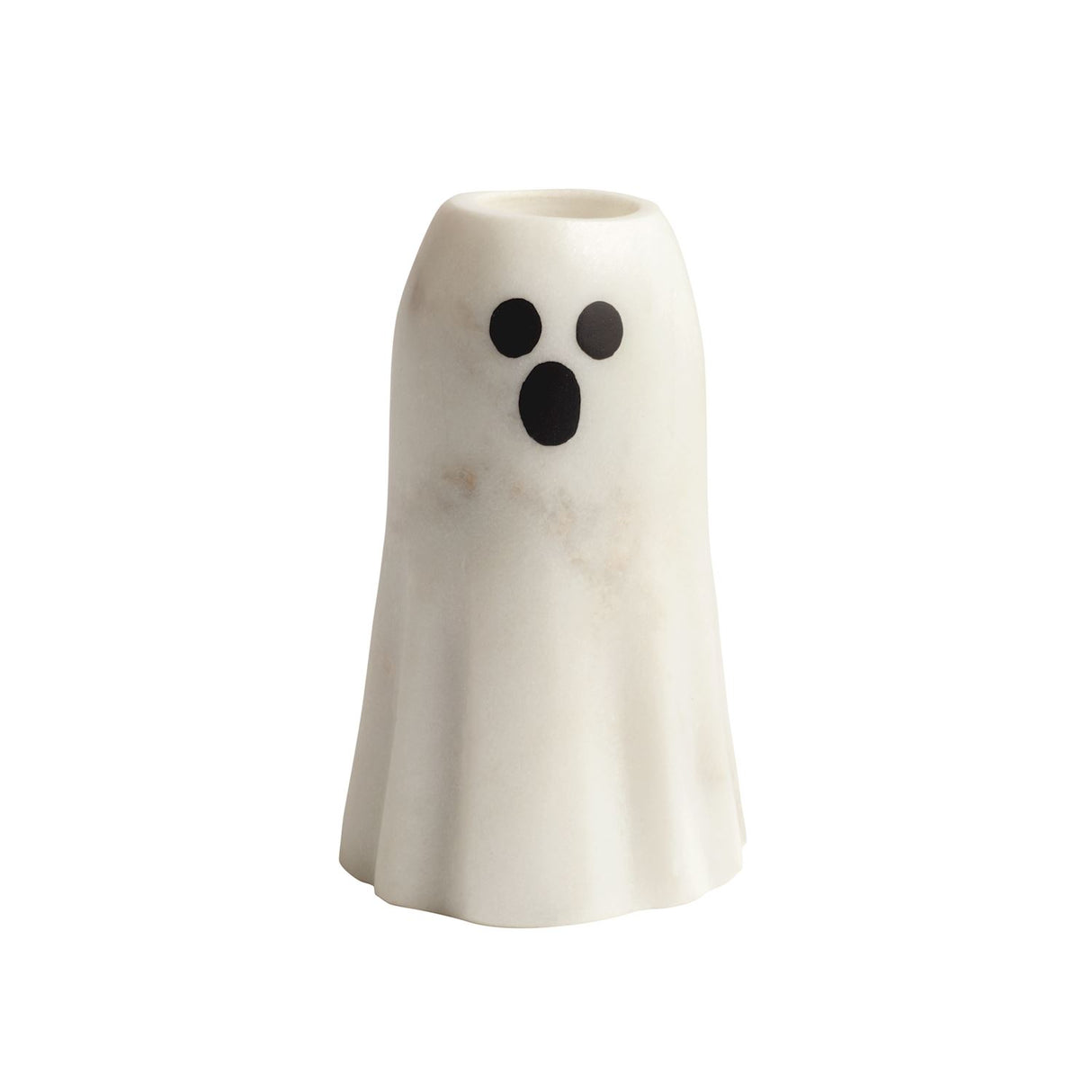 LARGE MARBLE GHOST TAPERHOLDER