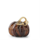 Brown Speckled Handblown Glass Pumpkins