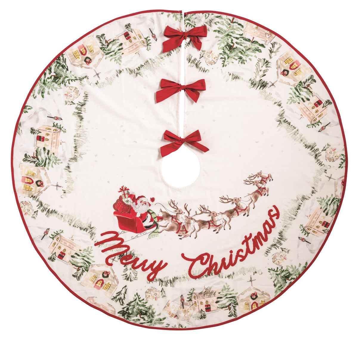 Santa Scene Tree Skirt