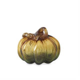 Green & Amber Handblown Glass Pumpkins