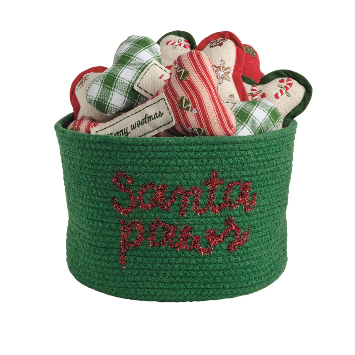 PET EMBROIDER BONE BUCKET-6A