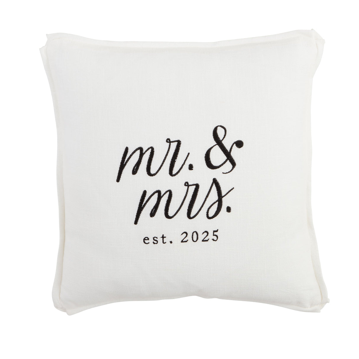 Square Mr Mrs 2025 Pillow