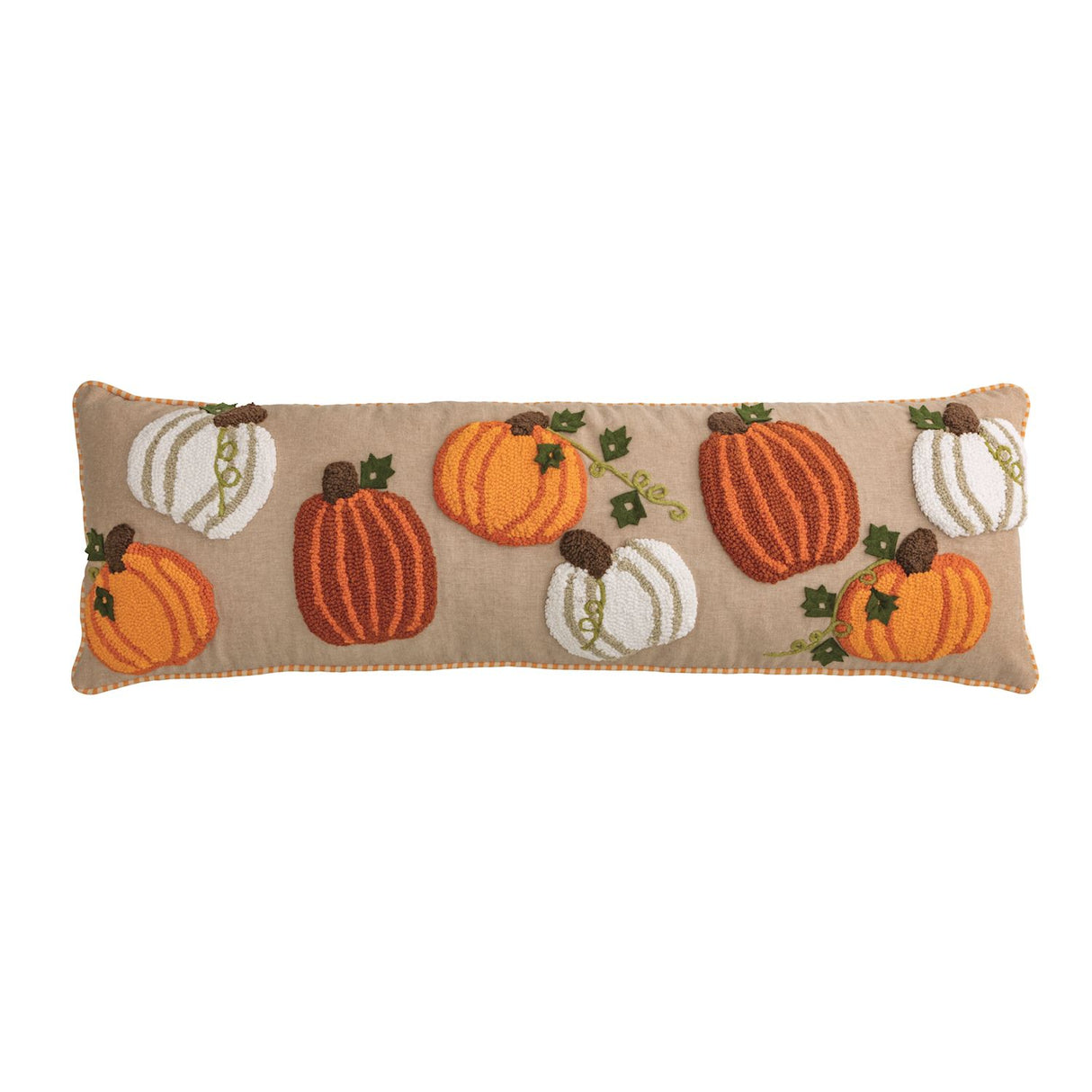 Long Tufted Pumpkin Pillow