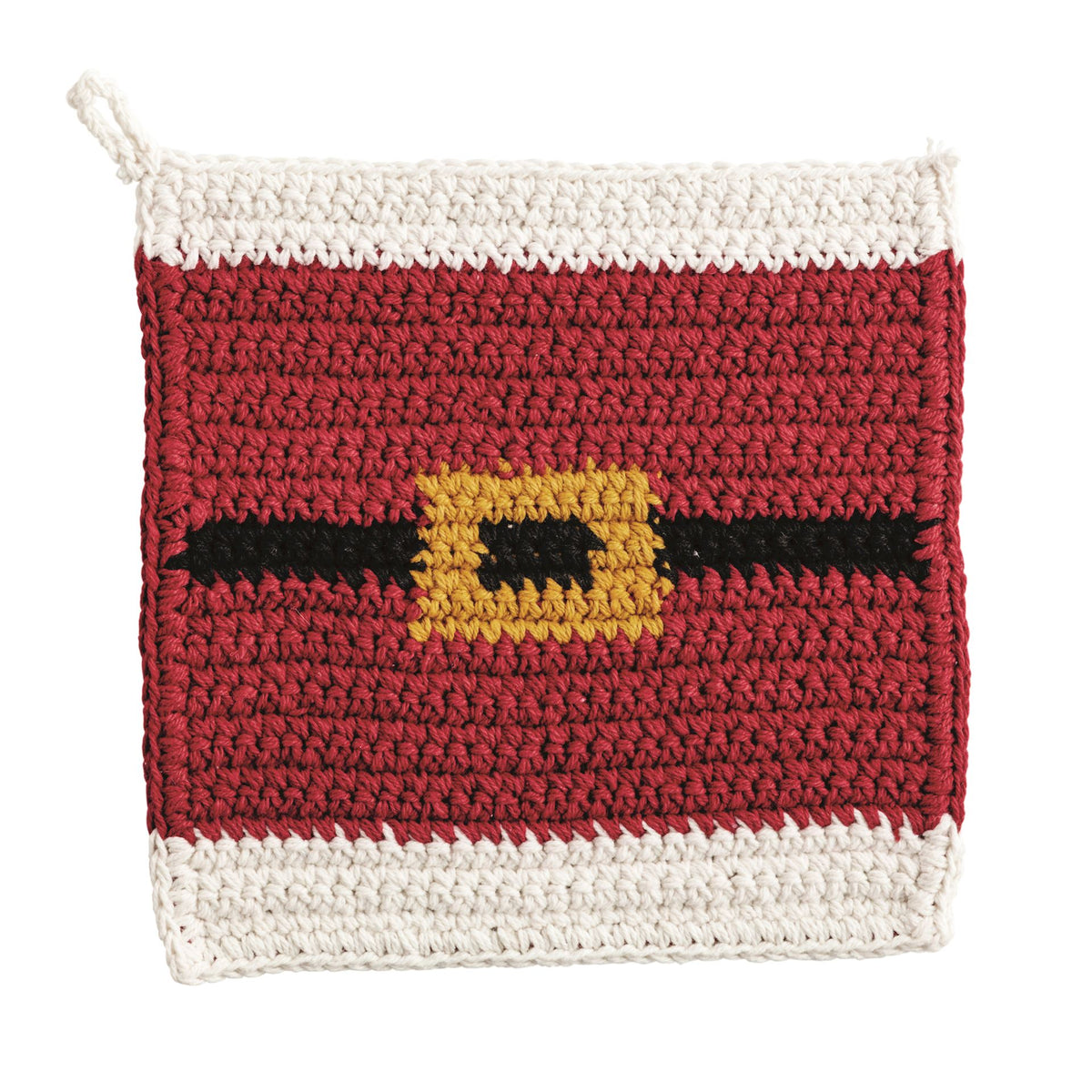 Santa Crochet Trivet