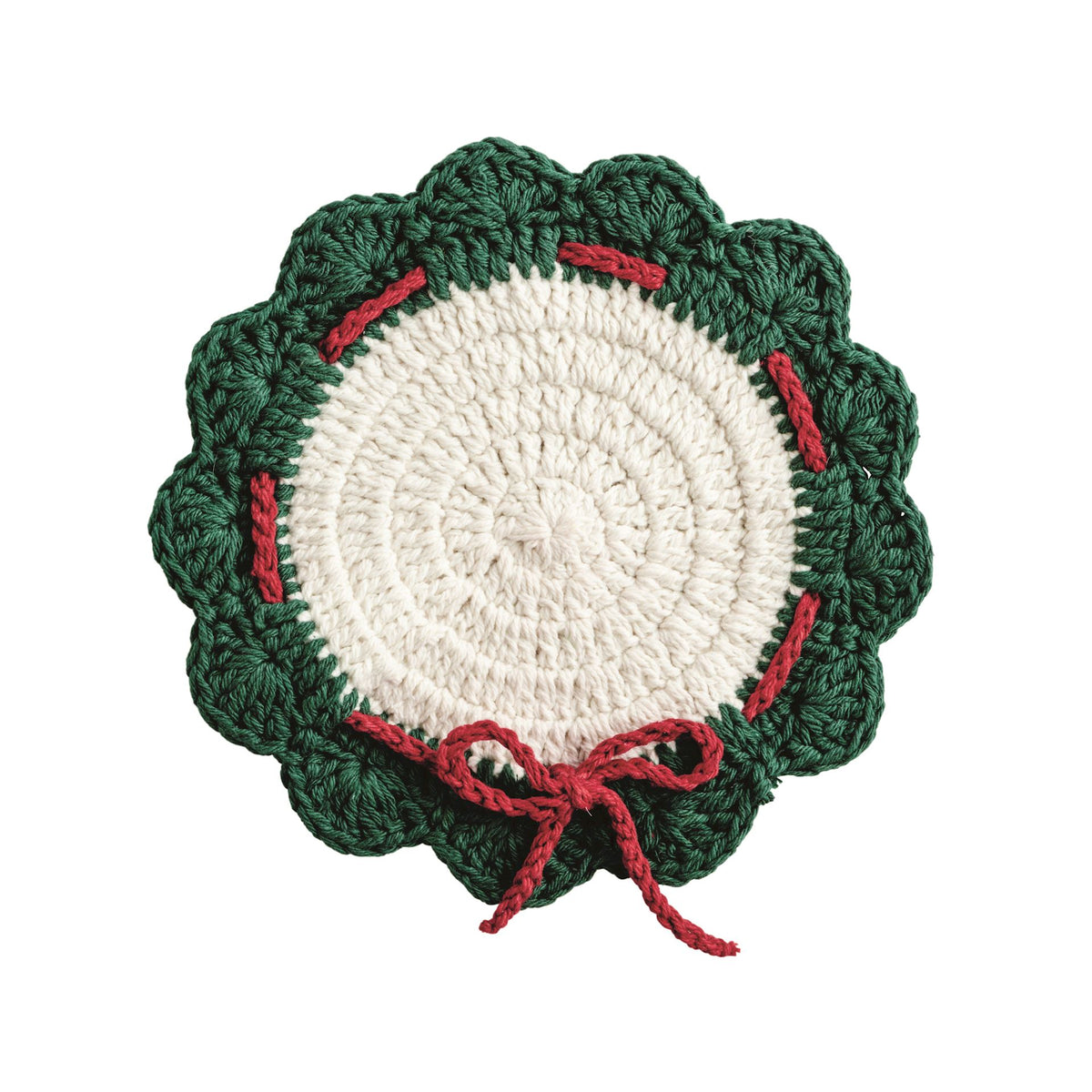 Wreath Crochet Trivet