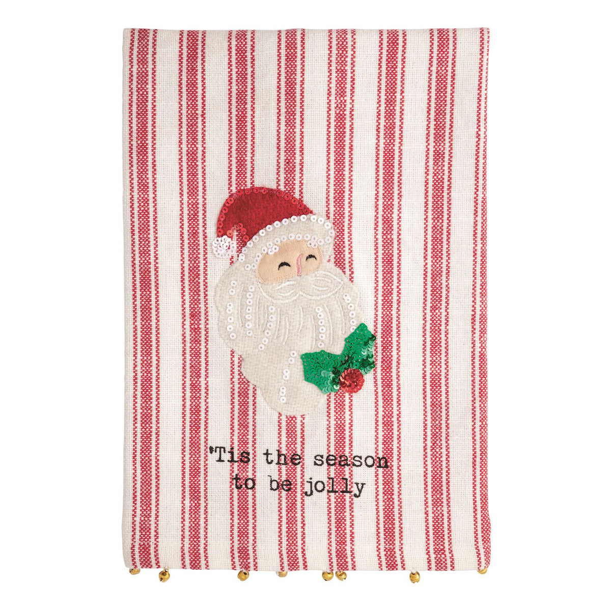 SANTA FELT SEQUIN TOWEL