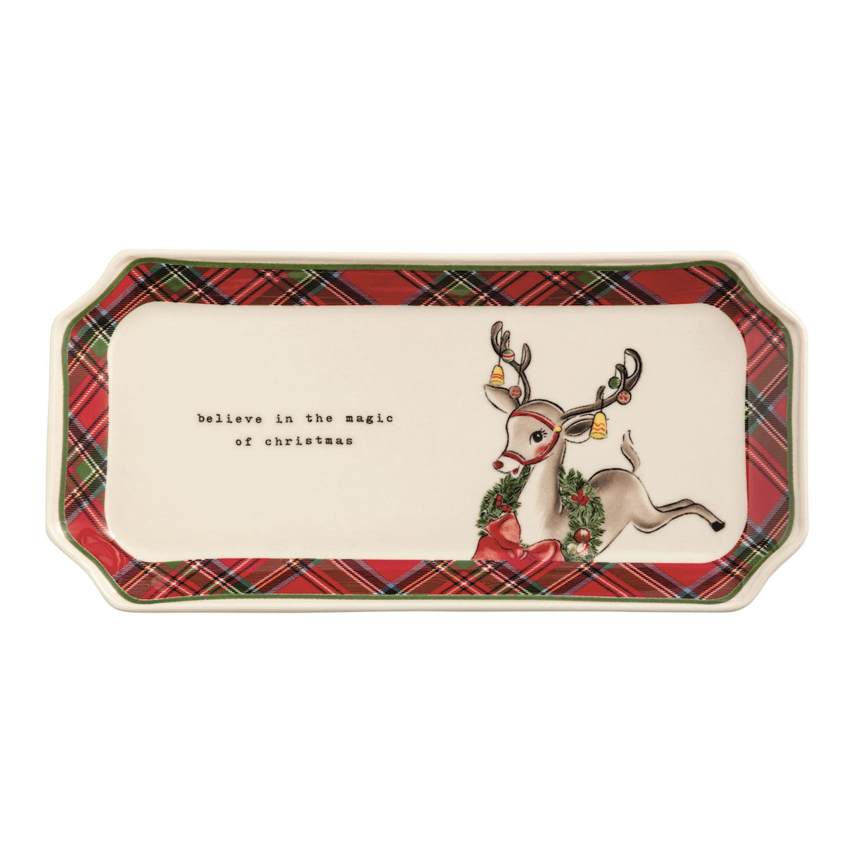 Reindeer Tartan Everything Tray