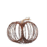 Orange w/Black Glitter Wire Pumpkins