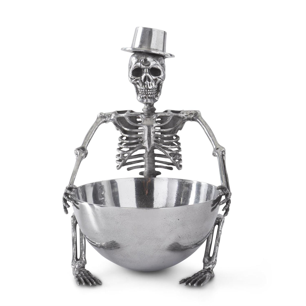 18 Inch Silver Metal Skeleton Ice Bucket