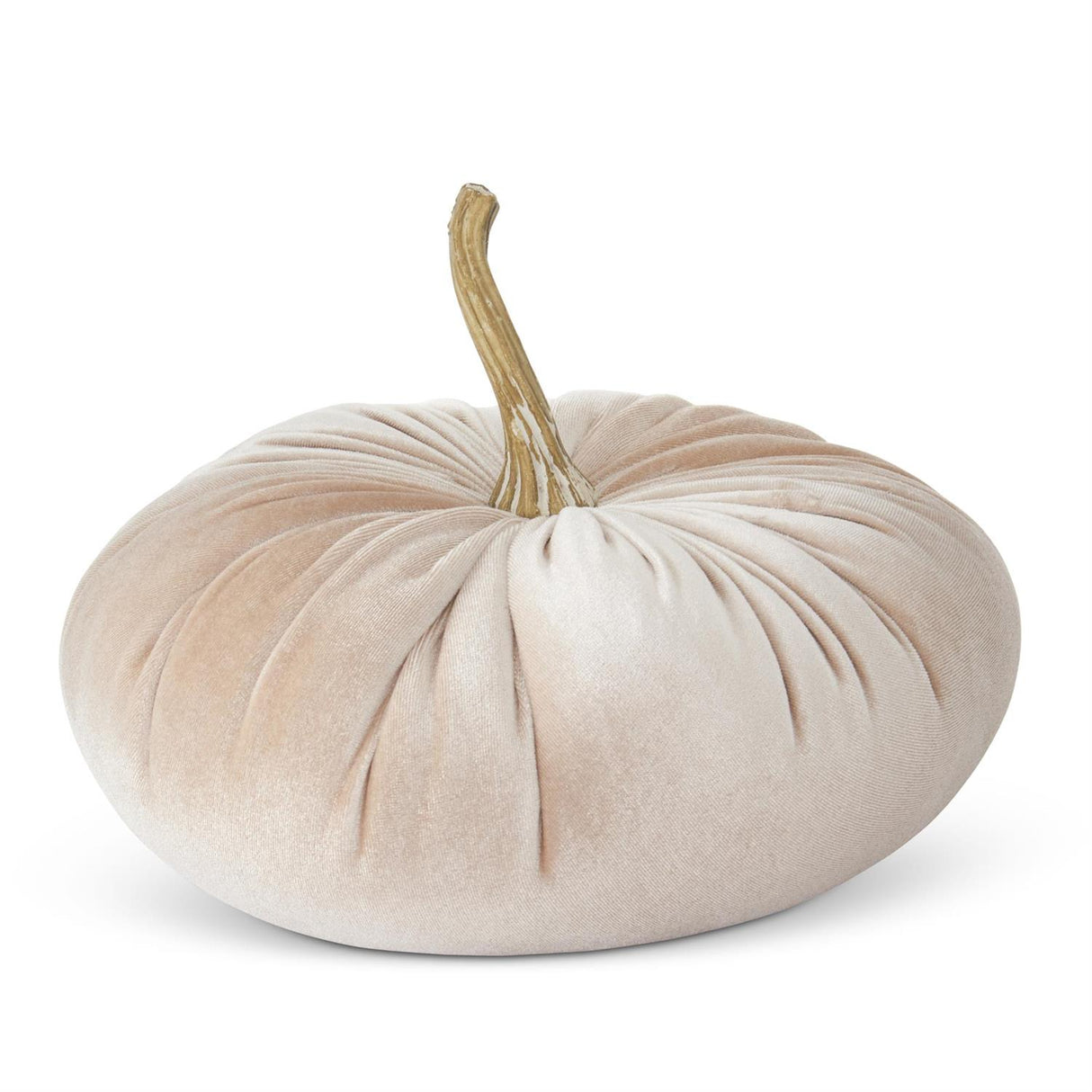 6.25 Inch Cream Velvet Stuffeded Pumpkin